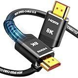 Highwings Long HDMI Cable 15 FT, 4K 8K 10K HDMI 2.1 Cord Ultra High Speed [in-Wall CL3 Rated, 8K@60Hz 4K@120Hz Video 48Gbps], Fit, Durable, Flexible, eARC, HDCP, Compatible for Ethernet SoundBar