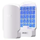 Fly Trap Indoor Plug in – Electric Bug Zapper with Six Light - Free Flying Insect Traps - Silent, Pet Safe & Mess - Gnat Catcher & Fruit Fly Killer(1 Device + 1 Refill)