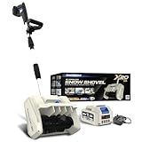 Snow Joe Cordless Snow Shovel Kit with 10" Wide x 5" Deep Snow Cut for Decks, Steps and Walkways, Brushless Motor and Lightweight Design, X20-SNOW-5A