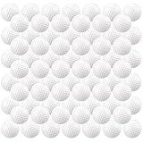 Junkin 80 Pcs Foam Golf Balls Rubber Practice Balls Realistic Feel and Flight Sport Training for Indoor or Outdoor Backyard Golf Training(White)