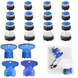 TNJPSEK Faucet Air Aerator Replacement Removal Tools for Moen, Water Cache Saving Flow Restrictor Compatibility System, Universal Aerator Set for Kitchen & Bathroom Sinks (16.5/18.5/21.5/24mm)