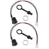 The Lord of the Tools 2Pcs Electric Bike Charging Port Replacement E-Bike Scooter Charging Dc Port Compatible with Charging Hole DC5.5x2.1mm Accessories 16cm/ 6.3in