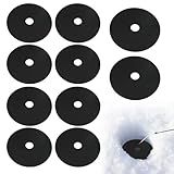 HUANTAITAI Ice Fishing Hole Covers, Ice Fishing Hole Insulator, EVA Ice Hole Cover Lid Winter, Ice Fishing Equipment to Prevent Ice Holes from Freezing, Outdoor Sport Supply for Sea Lake - 10 Pack