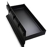 CMS MAGNETICS - Magnetic Tool Tray, 10.5" x 4.5" x 1.25", Black Steel Organizer with Ceramic Side Magnets, Rubber-Coated Mounts, Cabinet, Toolbox, Workbench, Kegerator, Garage Storage, 1 Count