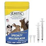 Exotic Nutrition Baby Squirrel Nursing Set (Basic) - Milk Replacer, Feeding Syringes