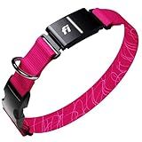 Fi New Series 3+ Smart Dog Tracker Collar [6 Month Membership Included] GPS Tracker for Dogs with Health & Behavior Monitoring, Escape Alerts, Waterproof, LED, Apple Watch Compatible (Pink, Medium)