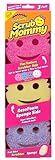 Scrub Daddy Scrub Mommy Sponges - Dish Scrubber + Non-Scratch Cleaning Sponges Kitchen, Bathroom + Multi-Surface Safe - Dual-Sided Dish Sponges for Scrubbing - Online Exclusive (3 Count)