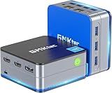 GMKtec Mini PC Intel N150(Turbo 3.6GHz) 12GB DDR5 512GB SSD Dual LAN, Desktop Mini Computer 4K Triple Display, WiFi6, BT5.2, Energy Efficient Nucbox G2 Plus
