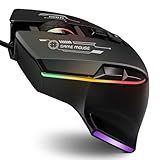 AooKoNi Gaming Mouse, Wired Gaming Mouse with RGB Backlit, 7200DPI Adjustable, PC Gaming Mice with 7 rogrammable Macro Buttonsg, Ergonomic Mouse Gamer for PC, Desktop, Mac，Laptop, Chromebook.