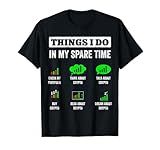 Things I Do In My Spare Time Trading Funny Crypto Investing T-Shirt