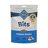 Blue Buffalo Bits Soft Dog Treats for Training, Made with Natural Ingredients & Enhanced with DHA, Chicken Recipe, 19-oz Bag