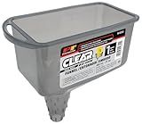 Performance Tool W4055 Clear View Easy Hold Funnel 2 Pint - Hands-Free Oil Changes, Secure Fit, Easy Monitoring