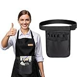 ccotikosee Waitress Apron with Pocket, Server Work Tools Waist Bag, Adjustable Utility Belt for Nurse, Hair Stylists