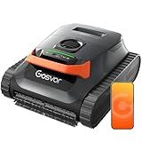 (2026 New) Gosvor Pool Vacuum LiteVac G1, Wall & Waterline & Platform Cleaning, 15.2 lbs Ultra-Lightweight, Up to 200-Min Runtime, Double Filtration, Smart Navigation & App, For Pools up to 2153 sq.ft