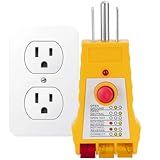 GAYA Grounding Outlet Tester Earthing for Grounding Products, Electric Outlet Testing Plug in, GFCI Test, Receptacle and Plug Testers, Circuit, Ground, GFCI Outlet, Socket Power Check