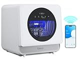 Silonn Portable Countertop Dishwasher | Smart App Control, Triple-Jet Cleaning, Built-In Water Tank & Dual Supply | Compact for Dorm, Apartment, RV