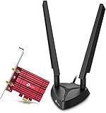 TP-Link WiFi 6E Intel AX210 AXE5400 PCIe WiFi Card for PC Archer TXE75E- Tri Band Wireless Adapter for Desktop PC w/Magnetic Base Dual Antenna, Bluetooth 5.3(USB Port), WPA3, MU-MIMO, OFDMA, 802.11ax