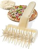 Orblue Pizza Dough Docker, Pizza Roller with Spikes, Pizza Docking Tool for Home & Commercial Kitchen - Pizza Oven Accessories that Prevent Dough from Blistering