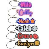 SuperFineDeesigns Bag & Water Bottle Name Tag, No Icon