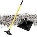 BlumeTrec 8"x8" Steel Tamper with 48" Handle, Heavy Duty Hand Compactor Tool for Leveling Soil, Gravel, Sand, Asphalt, Ground, Paver, Driveway, Garden, Yard, and Blacktop Repair