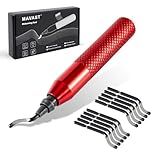 MAVAST Deburring Tool with 11 High-Speed Steel Blades Red