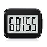 3D Pedometer for Walking, Simple Step Counter with Removable Clip and Lanyard, Accurate Step Tracker with Large Display, Fitness Trackers for Men Women and Kids