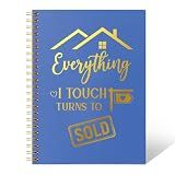 THEBESTU Everything I Touch Lined Spiral Notebook Cool Gifts for Realtors