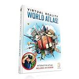 Abacus Brands Interactive VR World Atlas Book - Explore and Discover Countries, Cultures, Landmarks and World Wonders in VR/AR