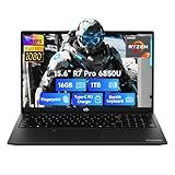 NIMO 15.6" Light-Gaming-Laptop, 8 Cores AMD Ryzen 7 Pro 6850U 16GB LPDDR5 RAM 1TB SSD (Beat i7-1360P Up to 4.7GHz) AMD Radeon 680M GPU IPS FHD Computer with 100W Type-C Backlit Keyboard Fingerprint