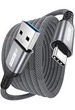 USB A to USB C Data Cable 10ft Long, USB 3.2 Gen 2 Type‑A 10Gbps High Speed Data Transfer Cord 3A Charging USB-A to USB-C for PS5 Xbox Switch iPhone 17/16/15 Android Phones Camera Computer Laptop