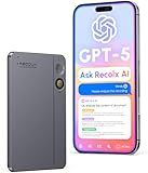 RECOLX AI Voice Recorder & Transcriber with GPT-5 Analysis – 30-Hour Recording, 112-Language Speech-to-Text & Auto Summary for Meetings, Lectures & Interviews, Space Grey