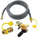 MCAMPAS 10 FT 3/8" ID Natural Gas Conversion Kits for Outland Living Portable Propane Fire Pits (780&864 NGCK for Selected Manual Ignition Firebowls)