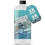 16oz Water Fountain Cleaner - Cleans 80 Gallons of Water, Bird Bath Cleaner Safe for Birds and Wildlife, Ideal for Indoor & Outdoor Use - Prevents Dirt Build-Up and Clog, Safe for Stone, Metal & More