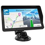 GPS Navigator for Car Truck RV, 9-Inch HD Touchscreen GPS for Car with 2026 Maps Free Lifetime Updates, Voice Turn-by-Turn Guidance, Speed & Red Light Camera Alerts, Custom Truck Routing (Blue)