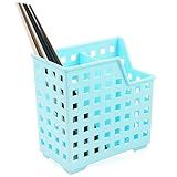 Impresa Straw & Chopstick Dishwasher Basket - Effortless Wash & Dry Chopstick Holder - Secure Clean Flow & Dishwasher Straw Holder for Compact Storage - Blue