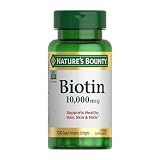 Nature's Bounty Biotin Hair Skin and Nails Vitamins, 120 Softgels