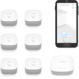 YoLink Water Leak Starter Kit: Hub + 6 Leak Sensor 4 (105 dB Siren), LoRa Long-Range, App/SMS/Email Alerts, D2D Offline, 2 AAA Up to 5-Year Battery, Compatible with Alexa/IFTTT/Home Assistant