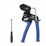 IWISS Metal Zip Tie Gun Wrap Tool for Stainless Steel Cable Ties, Tensioning & Cutting Functional Cable Tie Gun c/w Free Zip Tie Release Tool