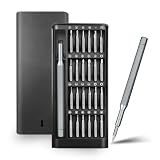 24-in-1 Professional Precision Screwdriver Set, Small Magnetic Screwdriver Sets for Fixing Electronics, Mini Tool Kits for Computer Repair, Phone, Watch, Laptop, PCs, Eyeglass- Alloy Tool Steel