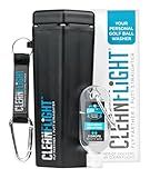 Clean Flight Premium Golf Ball Washer - Portable Cleaner for Golf Bag or Cart - Best Golf Accessories Gifts for Men & Women. (1Pack)