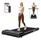 Lichico NeoSilent Walking Pad Under Desk Treadmill for Home with BLDC Core and Extra-Large Belt, App and Remote Control,Compact and Portable for Small Space