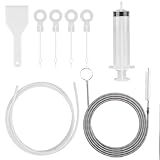 8 PCS Refrigerator Drain Cleaning Tool - Fridge Water Line Cleaner Kit Include Long Tube Brush Cleaner, Fridge Waterline Buddy For Refrigerator Water Line Cleaner - Water Dispenser Cleaning Kit