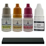 Gold & Acid Neutralizer Testing Kit 150-200 Tests 10k 12K 18K with 2x4 Test Stone Precious Metal Tester Real/Fake Check Analysis Analyzer Kit