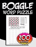 Boggle Word Puzzle: Enjoy 200 Puzzles, The Ultimate in Word Puzzle Fun, 8.50 x 11 in, Puzzles & Solutions.