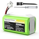 14.4v Vacuum Robot Battery Replacement: for Eufy Robovac 11S 11 30C 30 25C 15C 15T G30 G20 - 3200mAh Vacuum Batteries for Ecovacs Deebot N79 N79w N79w DN622, Shark Ion Rv750, Goovi, Amarey, Coredy Etc