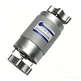 RPTCOTU R555 Brushed Vibration Motor DC 12V-24V 8000RPM Dual Head High Torque Electrodynamic Vibration Motor with 2 Ferrous Sector Rotating Mass Blocks(R555)