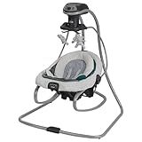 Graco DuetSoothe 2-in-1 Portable Baby Swing & Rocker, Sapphire
