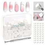 SAVILAND 100PCS Nail Sponges for Ombre: Nail Art Sponges with Storage Box Grabbing Pen Ombre Nail Sponge Gradient Nail Tools Aura Nails Ombre Nail Brush Accessories Supplies Home DIY Nail Art Salon