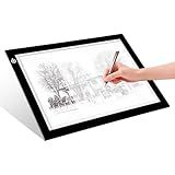 LitEnergy A4 LED Copy Board Light Tracing Box, Adjustable USB Power Artcraft LED Trace Light Pad for Tattoo Transferring, Drawing, Sketching, Animation, Stenciling, Diamond Art Painting Accessories