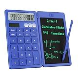 Desk Calculator with Erasable LCD Notepad Calculators ROATEE Desktop Basic Calculators for Middle School Cute Pocket Solar Calculator Office Desk Accessories Supplies Home Office Essential Big Button
